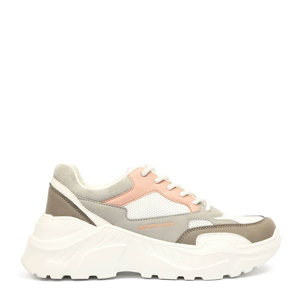 Zapatillas Urbanas Rosa Gris Claro | North Star | Bata