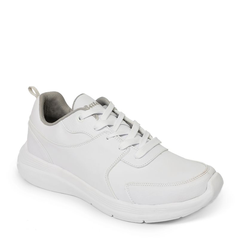 Zapatilla Escolar Bata Unisex Sebastian C Blanco Bata.pe