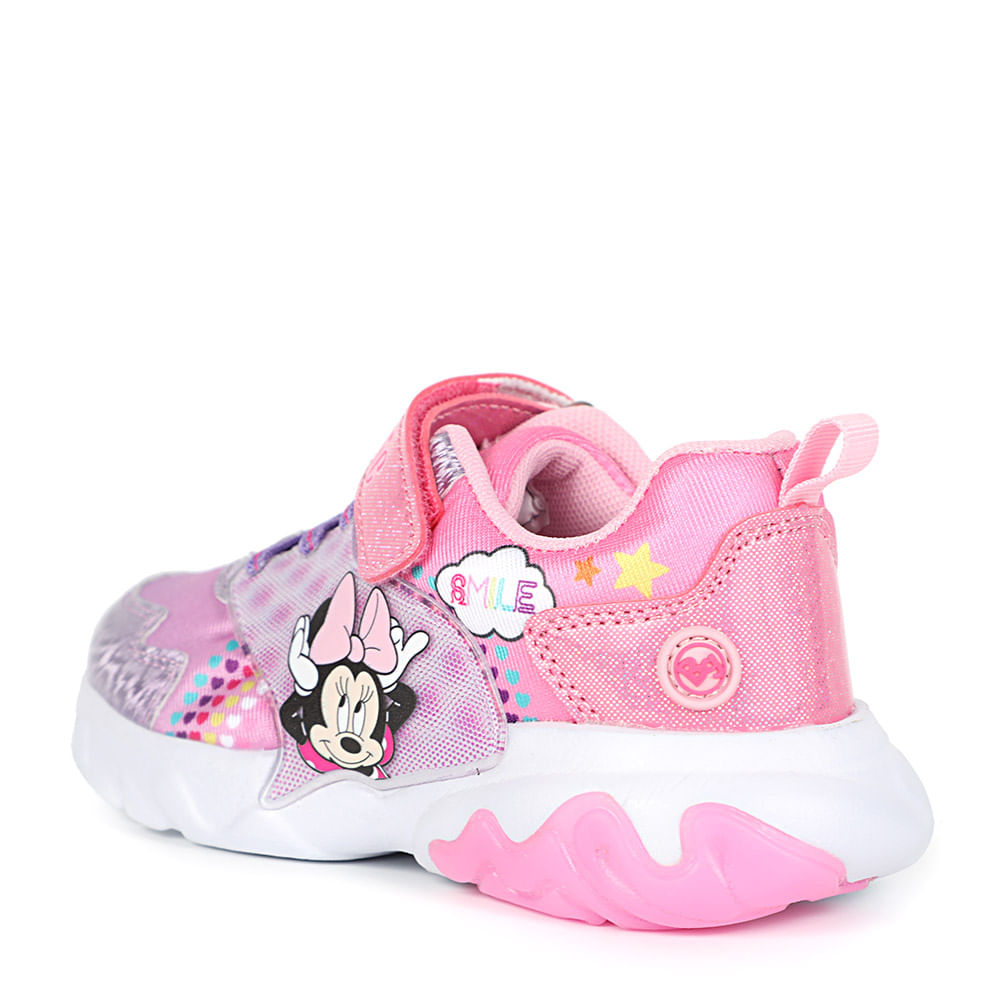 Disney Zapatillas Con Luces Para Niña Rosado Disney | Bata.pe