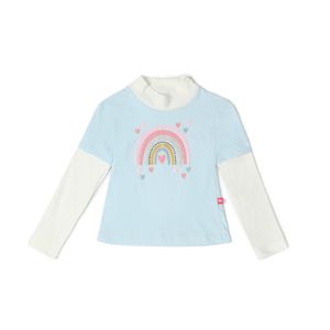Polo Crop Manga Larga Bubblegummers para Niña