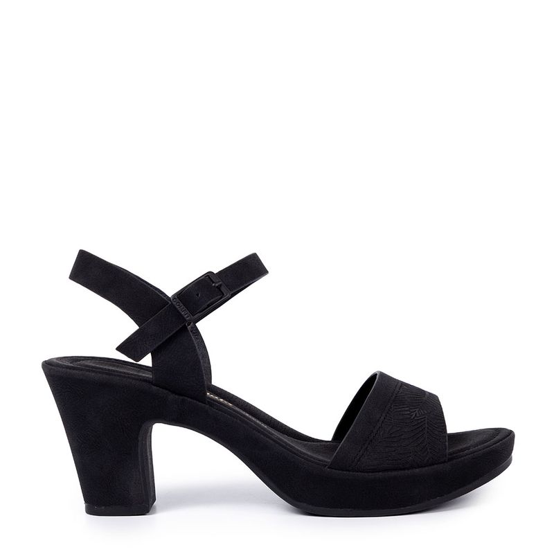 Sandalias bajas best sale negras mujer